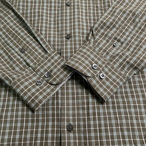 Wrangler George Straight Shirt Mens Sz XL Tattersall Check Western Cowboy Rodeo - Picture 5 of 15